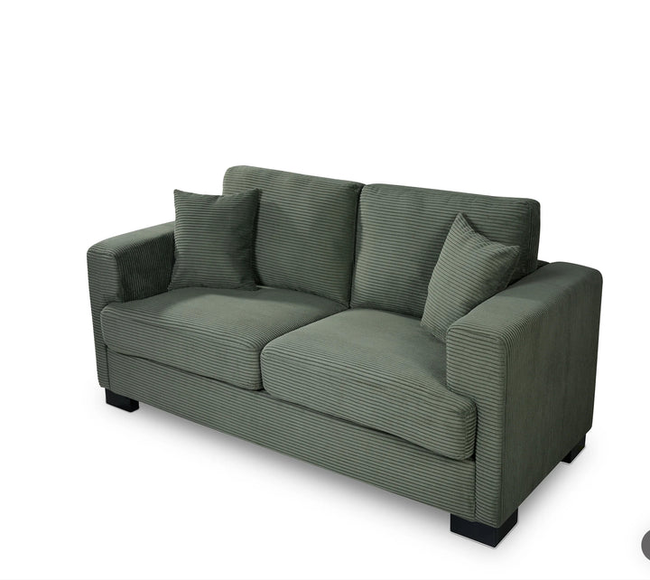 Corduroy Green 2 Seater Sofa