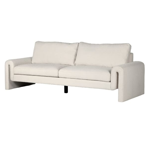 Ivory Boucle 3 Seater Sofa