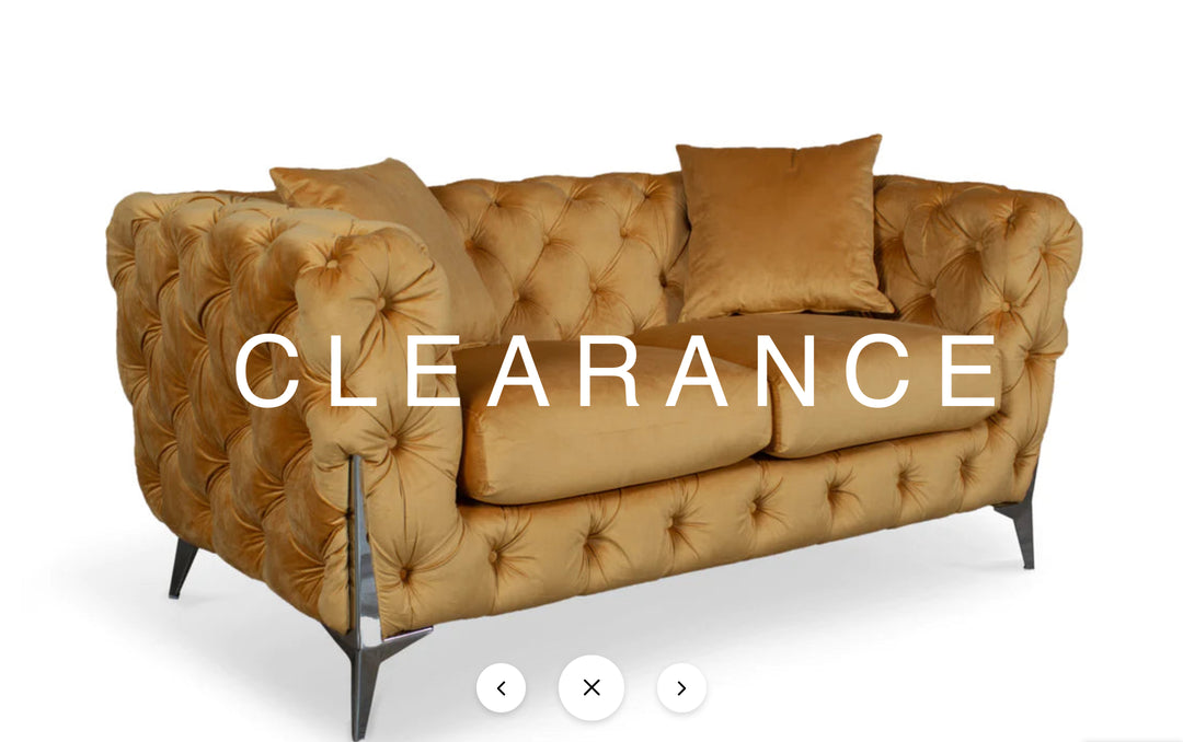 Velvet Fabric Chesterfield Gold 2 Seater Sofa With Silver Feet